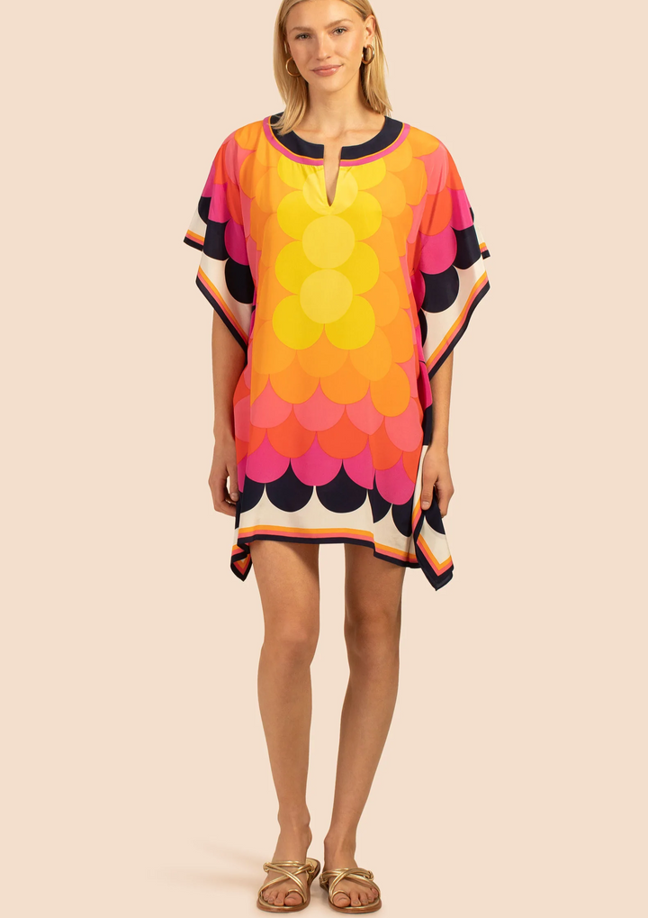 ORANGE SPICE: GEOMETRIC WOMENS KAFTAN