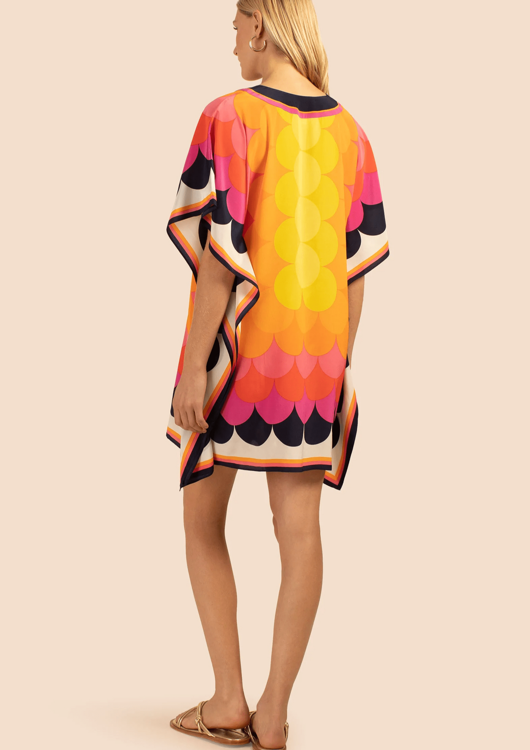 ORANGE SPICE: GEOMETRIC WOMENS KAFTAN