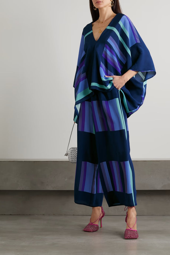 BLUE KAFTAN CO-ORD SET