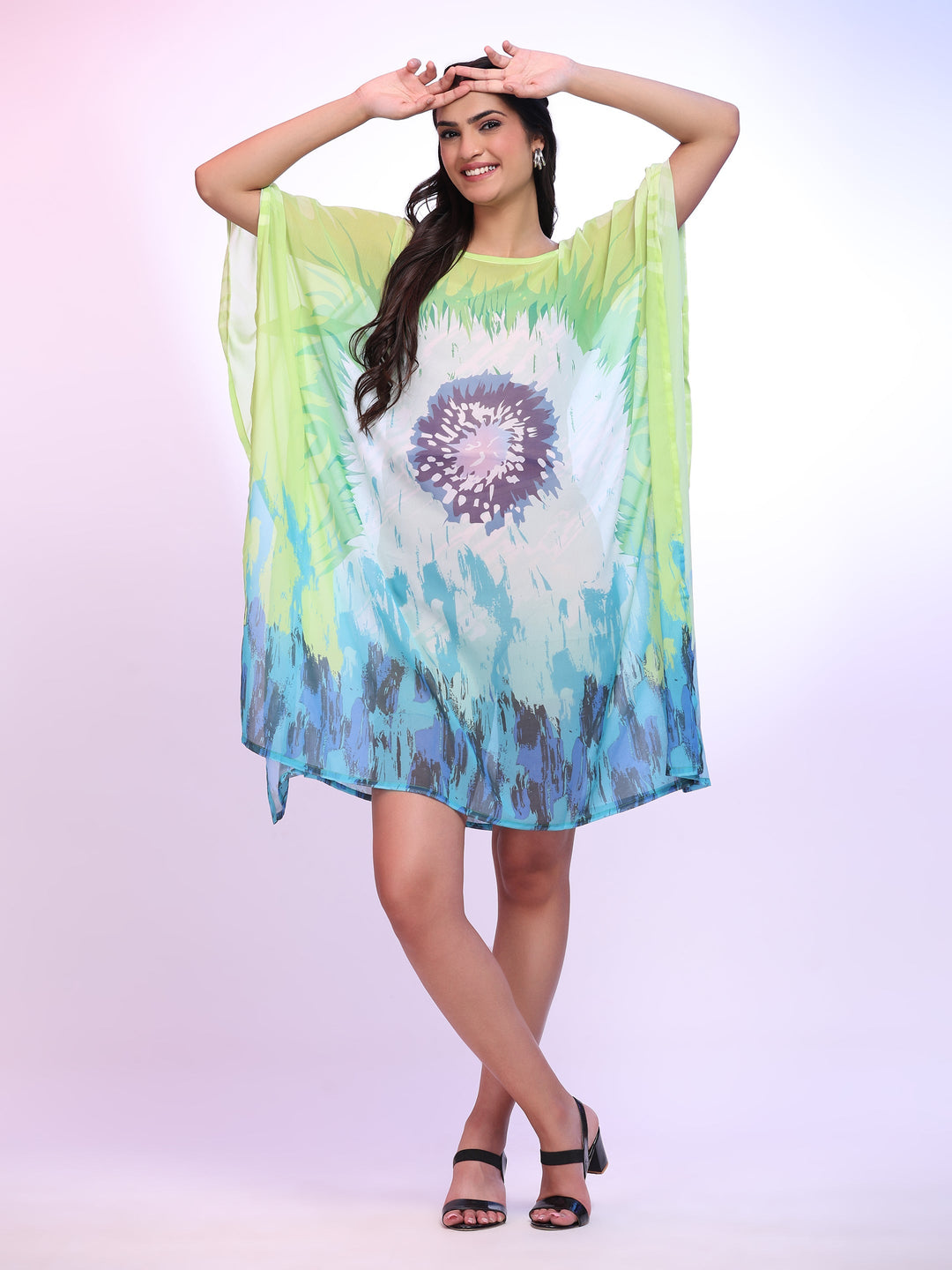GEORGETTE PRINTED : SHORT KAFTAN