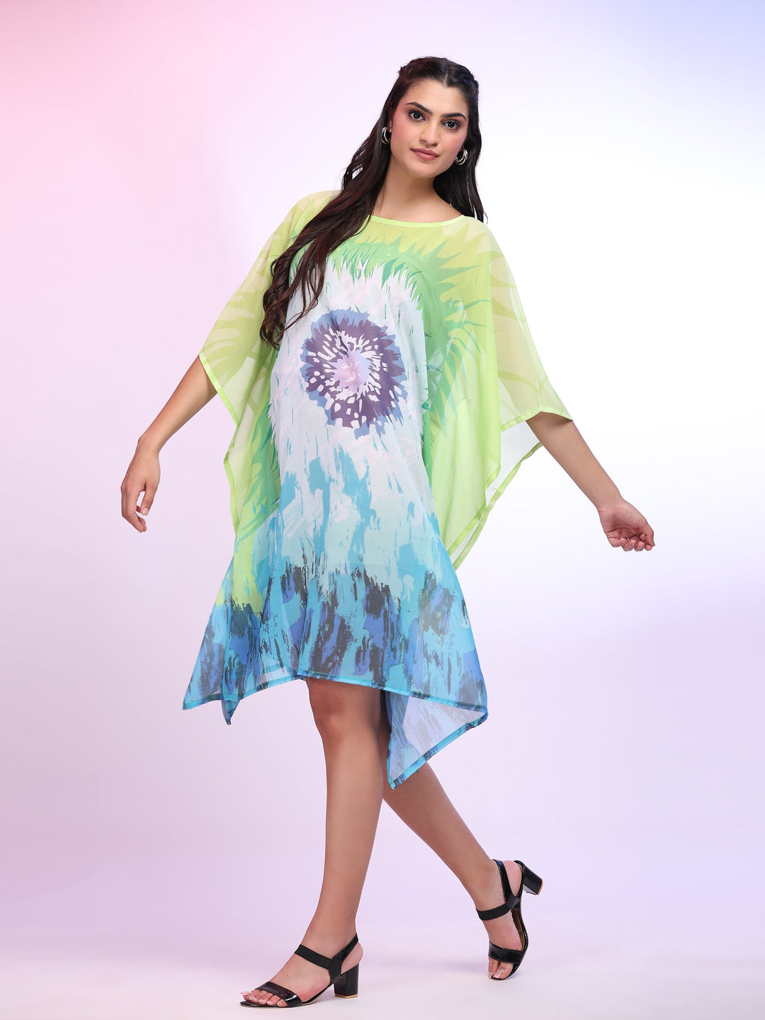 GEORGETTE PRINTED : SHORT KAFTAN