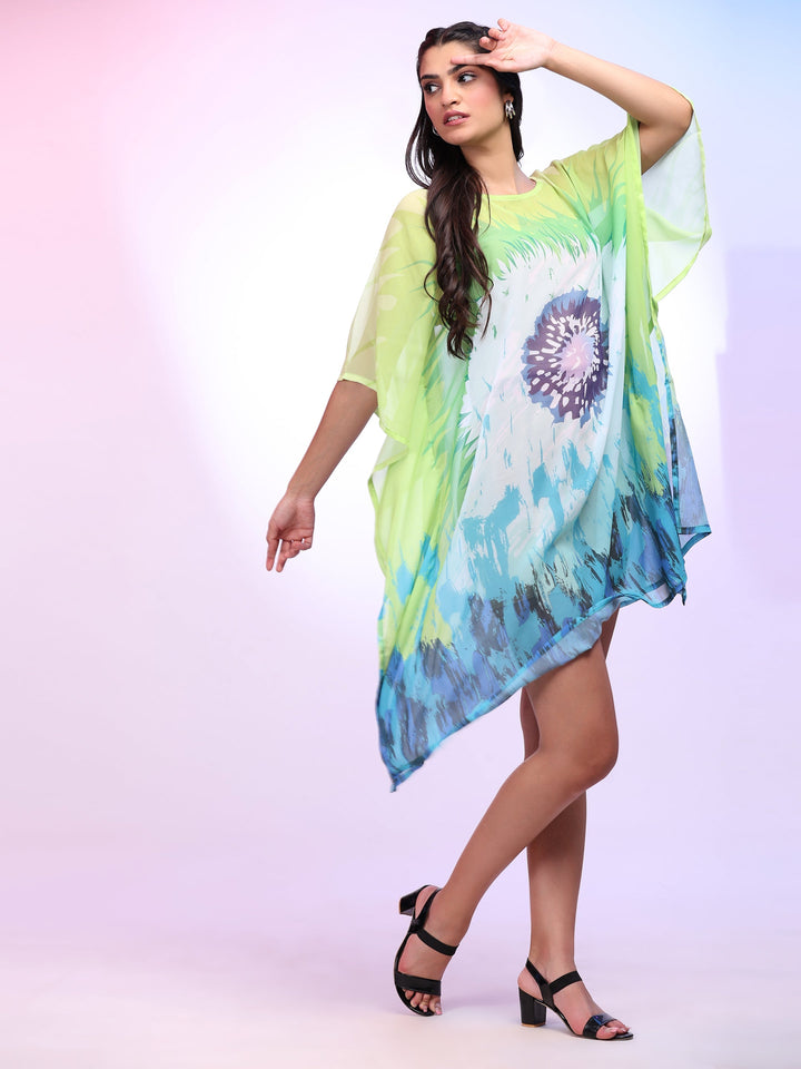 GEORGETTE PRINTED : SHORT KAFTAN