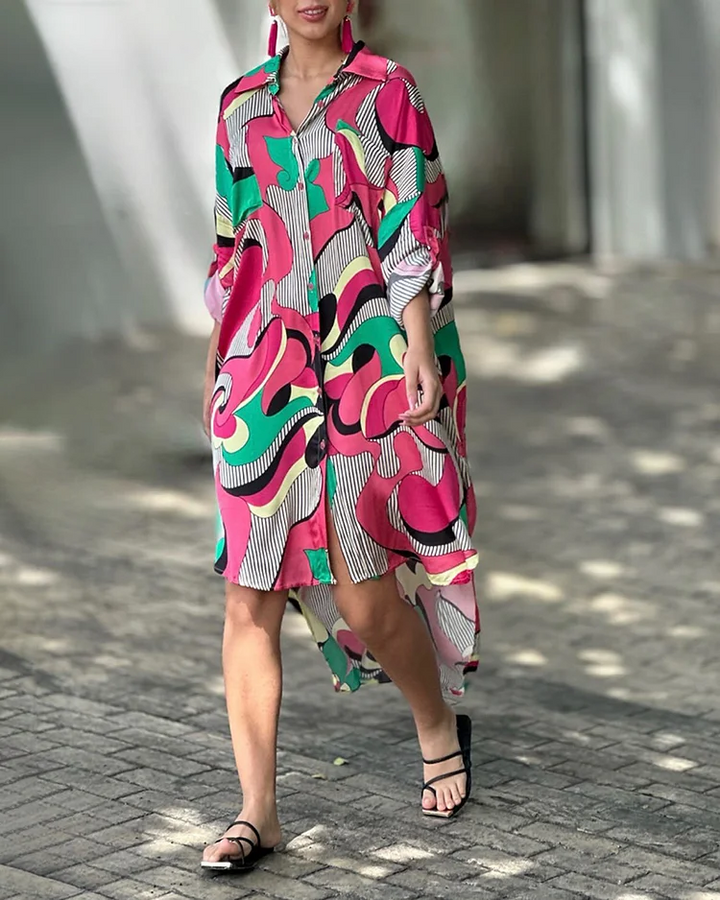 Enigmatic Elevation Shirt Dress