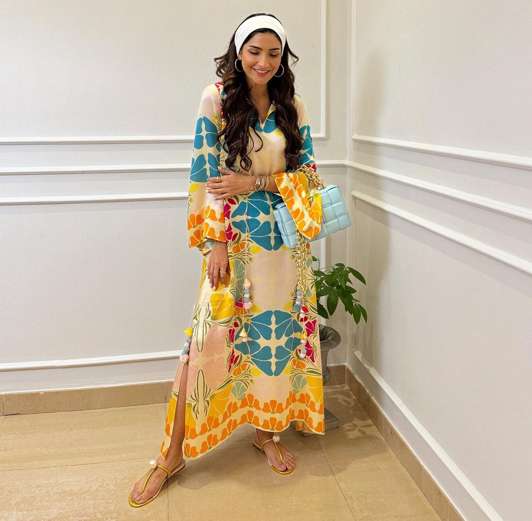 Multicolor Eira Kaftan dress
