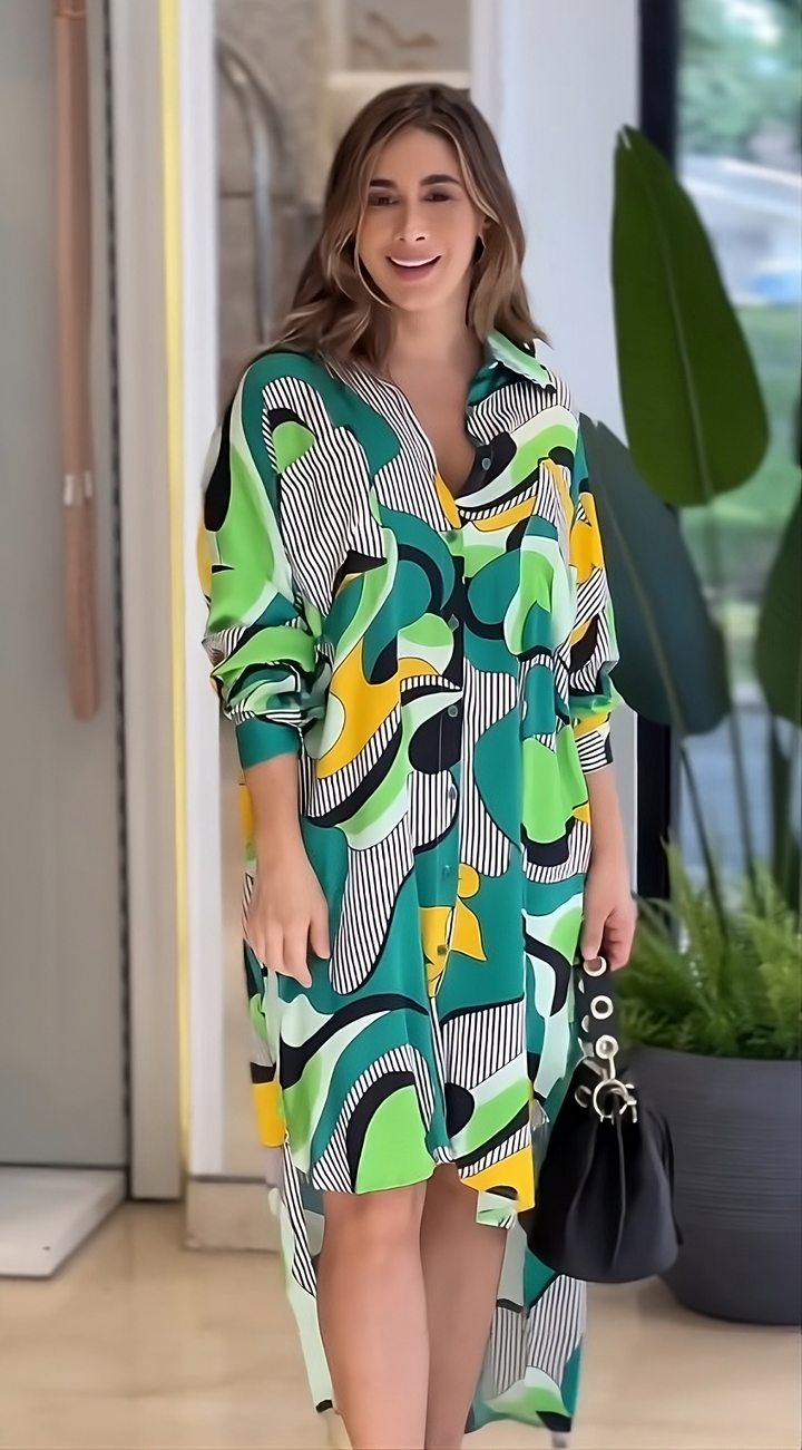 Enigmatic Elevation Shirt Dress