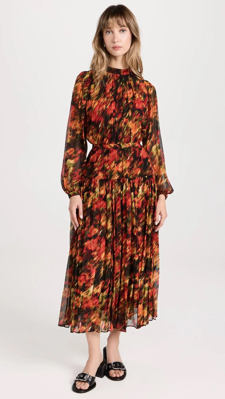 Urban Abstract Midi Dress