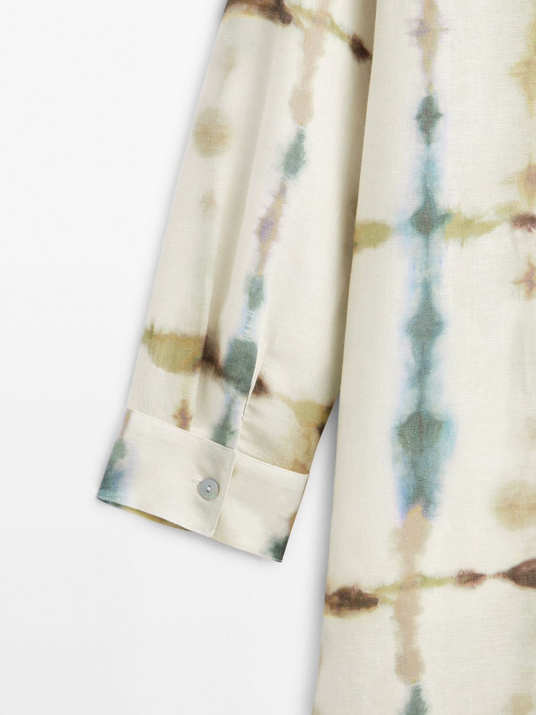 MODERN TIE-DYE MIDI SHIRT DRESS FOR WOMEN