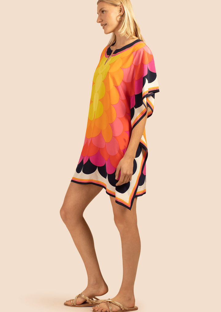 ORANGE SPICE: GEOMETRIC WOMENS KAFTAN