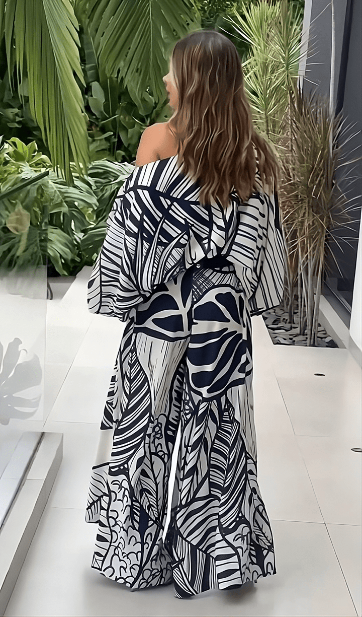 THE BLUE JAPANESE LEAF : CO-ORD SET