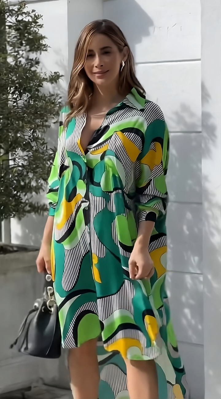 Enigmatic Elevation Shirt Dress
