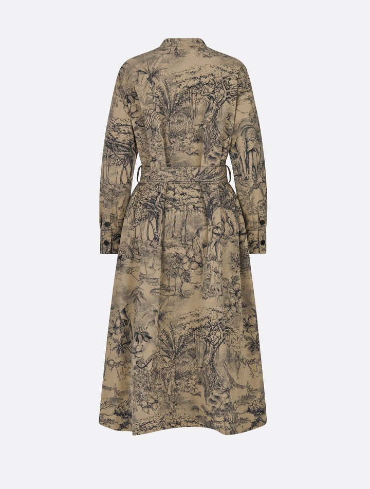 Robe Longue T.38 Dior Taupe Monogram Paris
