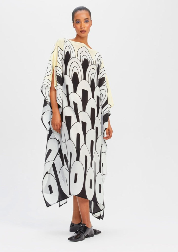 SILKEN SYMPHONY: WOMENS SILK KAFTAN