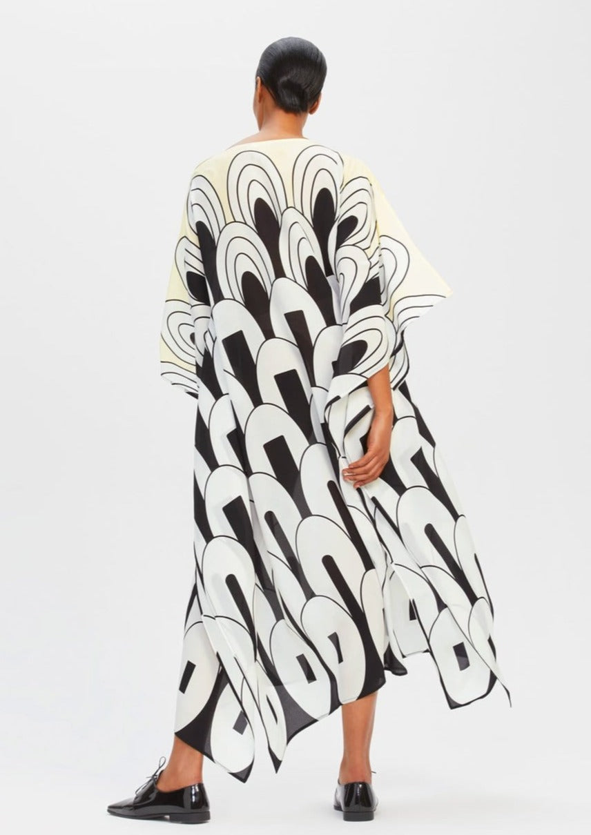 SILKEN SYMPHONY: WOMENS SILK KAFTAN