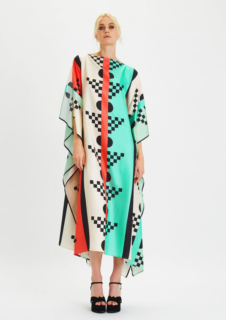 COBALT CANVAS COUTURE KAFTAN