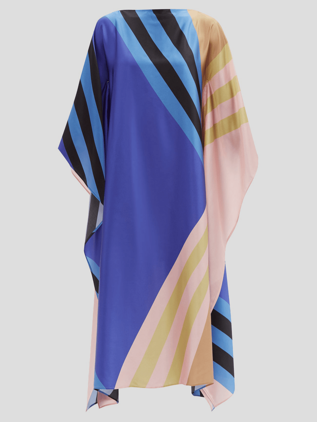 PEARLY POLYGONS: WOMENS SOFT SILK KAFTAN