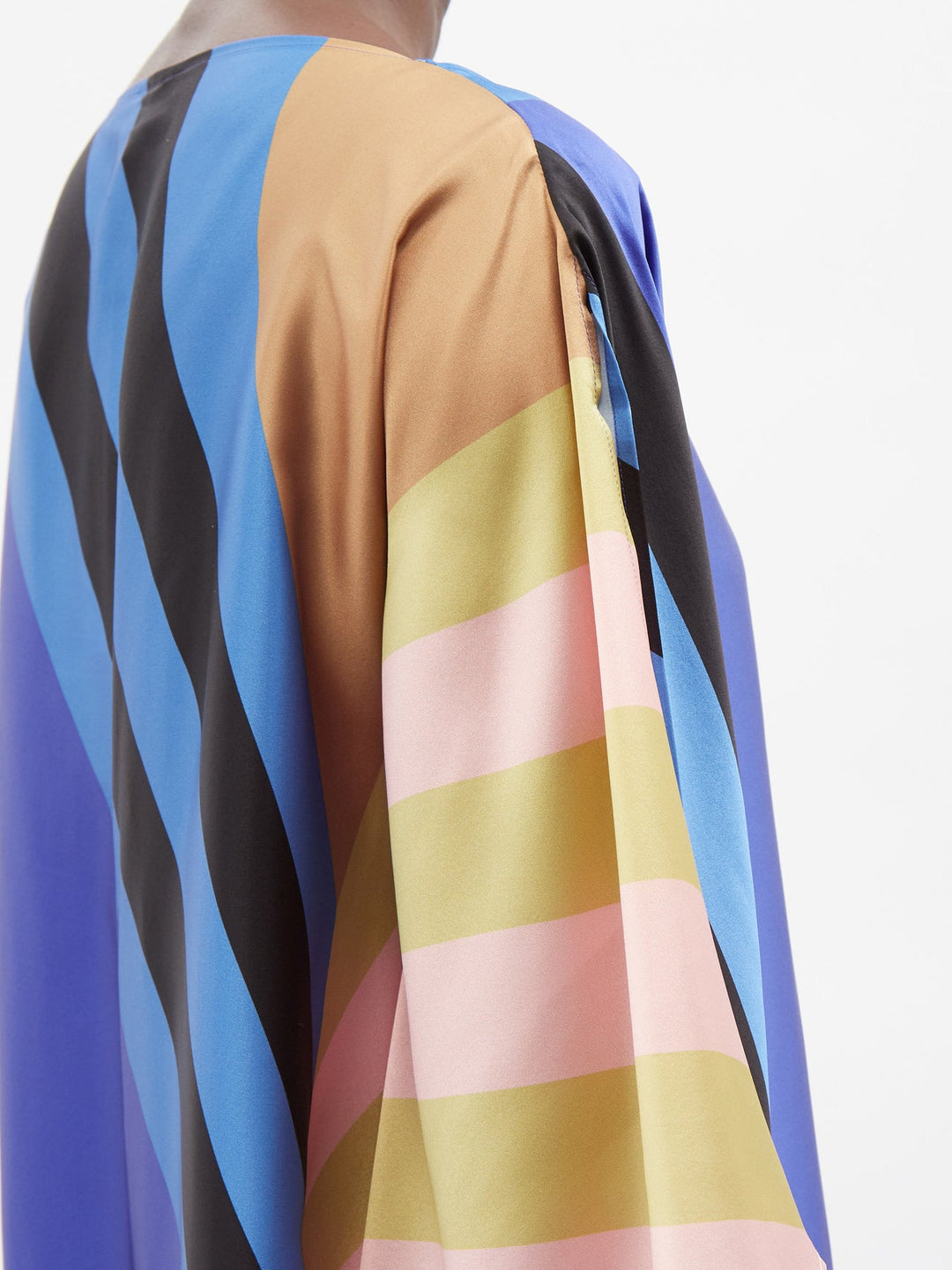 PEARLY POLYGONS: WOMENS SOFT SILK KAFTAN