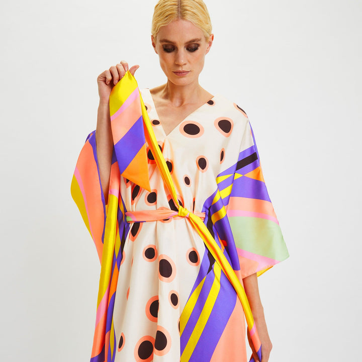 TWILIGHT TAPESTRY: WOMENS SOFT SILK KAFTAN