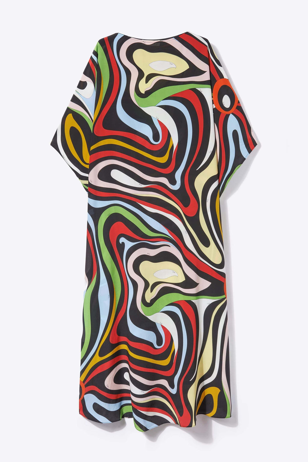 IRIDESCENT CANVAS SILK MIRAGE KAFTAN
