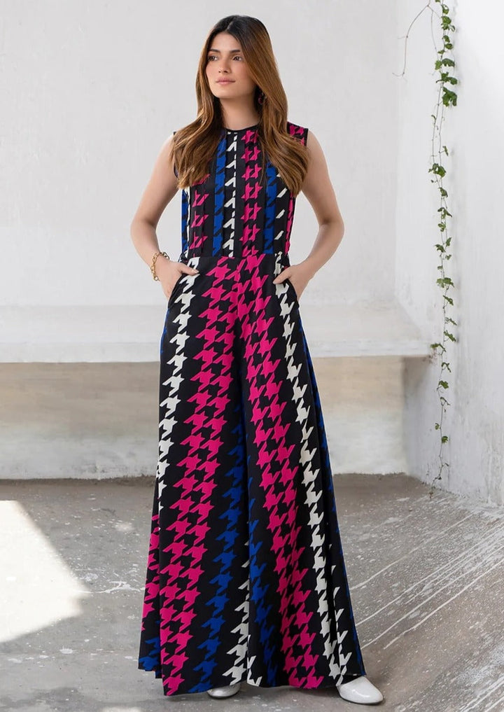 HOUNDSTOOTH CHIC: DESIGNER WOMEN'S JUMPSUIT