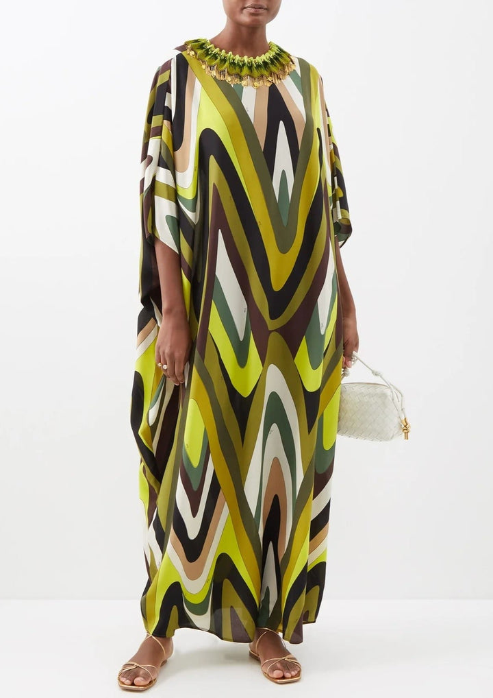 RETRO WAVES WOMENS KAFTAN