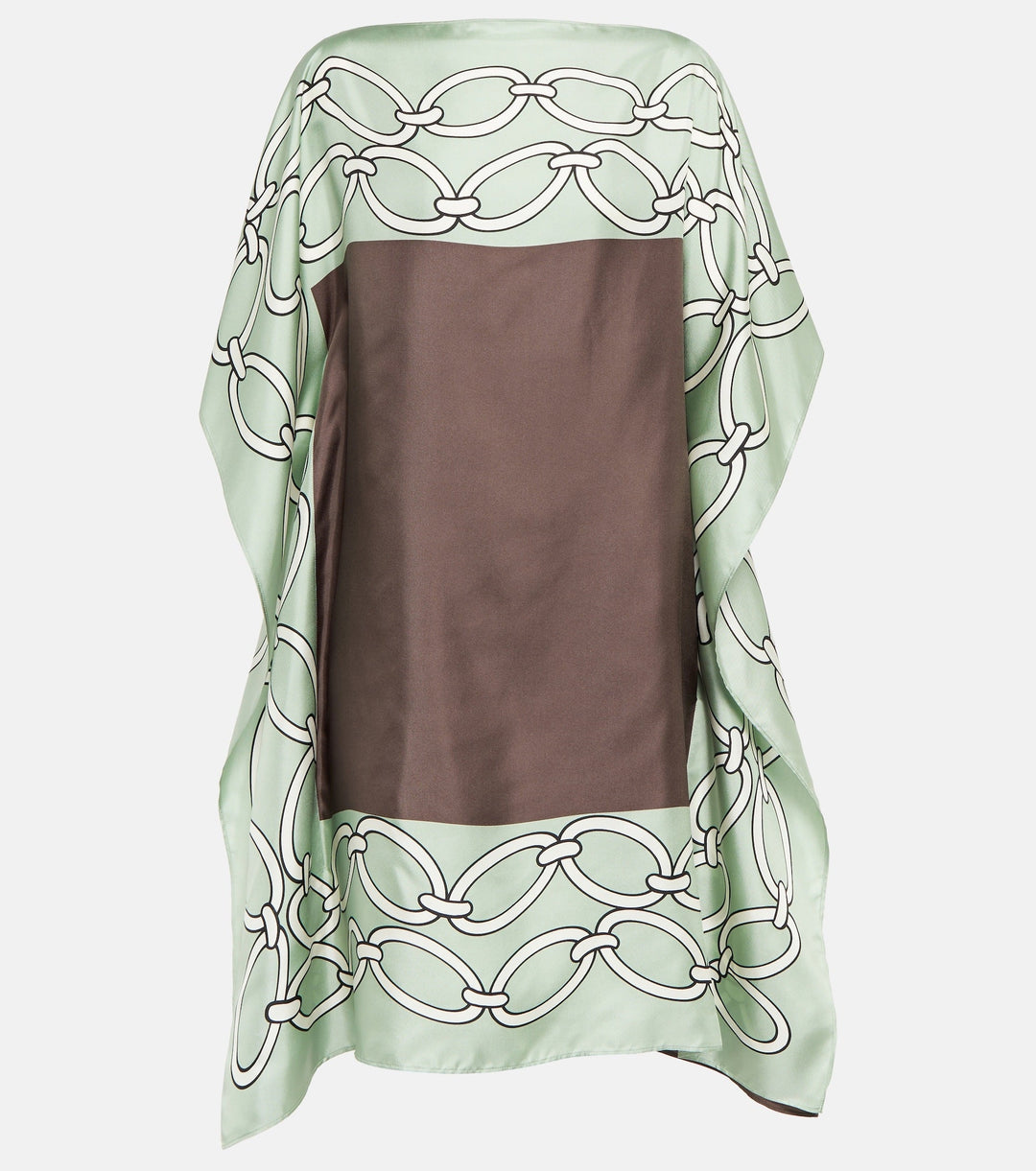 CHAIN LOCKS SATIN SILK SHORT KAFTAN