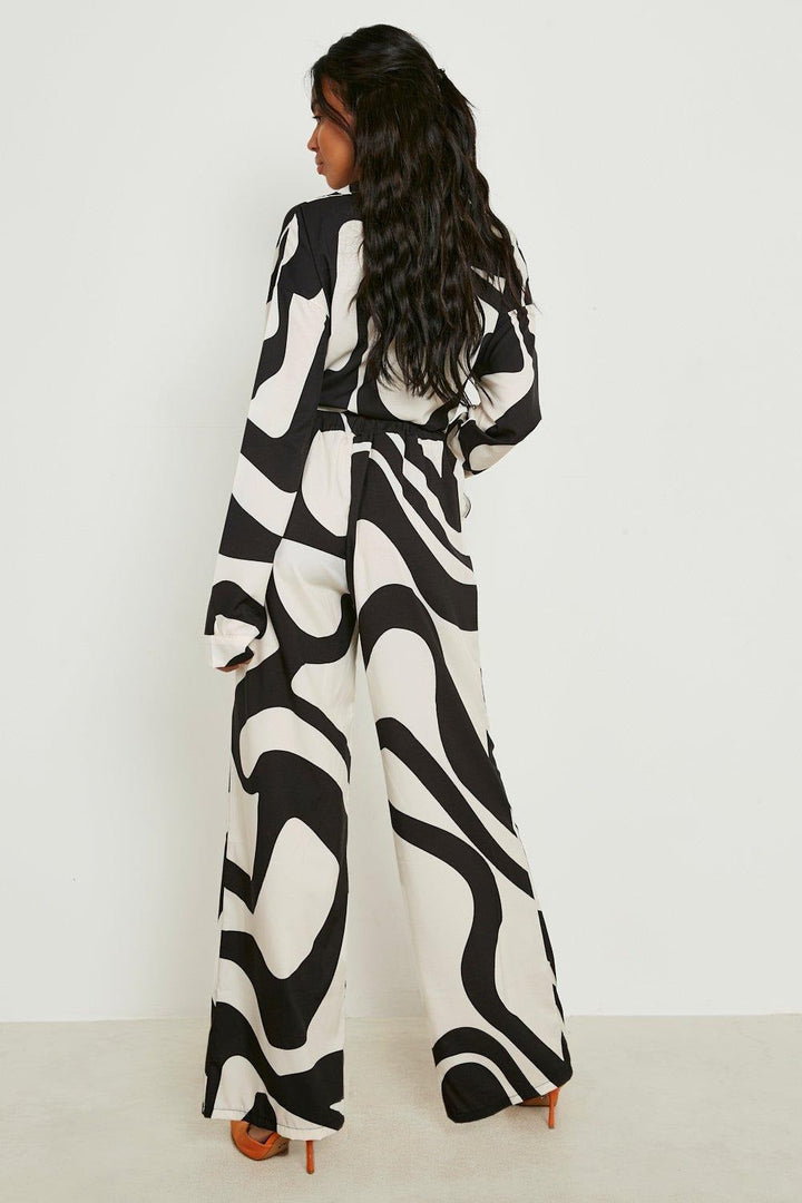 BOHO BLISS CO-ORD SET : ABSTRACT ELEGANCE WITH OVERSIZED COMFORT