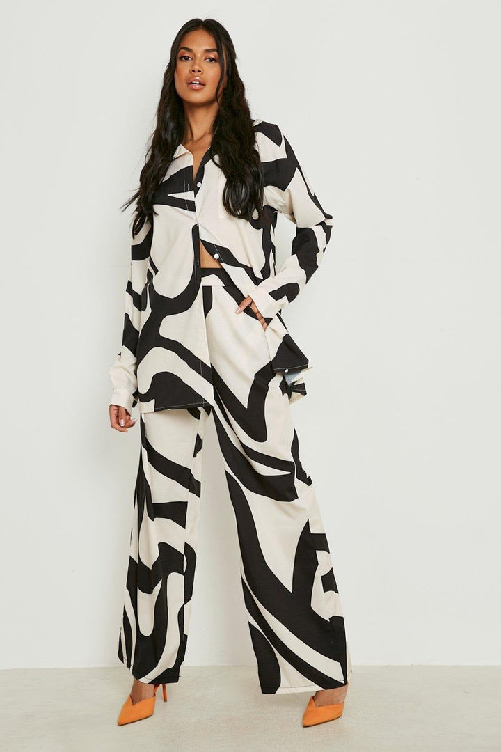 BOHO BLISS CO-ORD SET : ABSTRACT ELEGANCE WITH OVERSIZED COMFORT