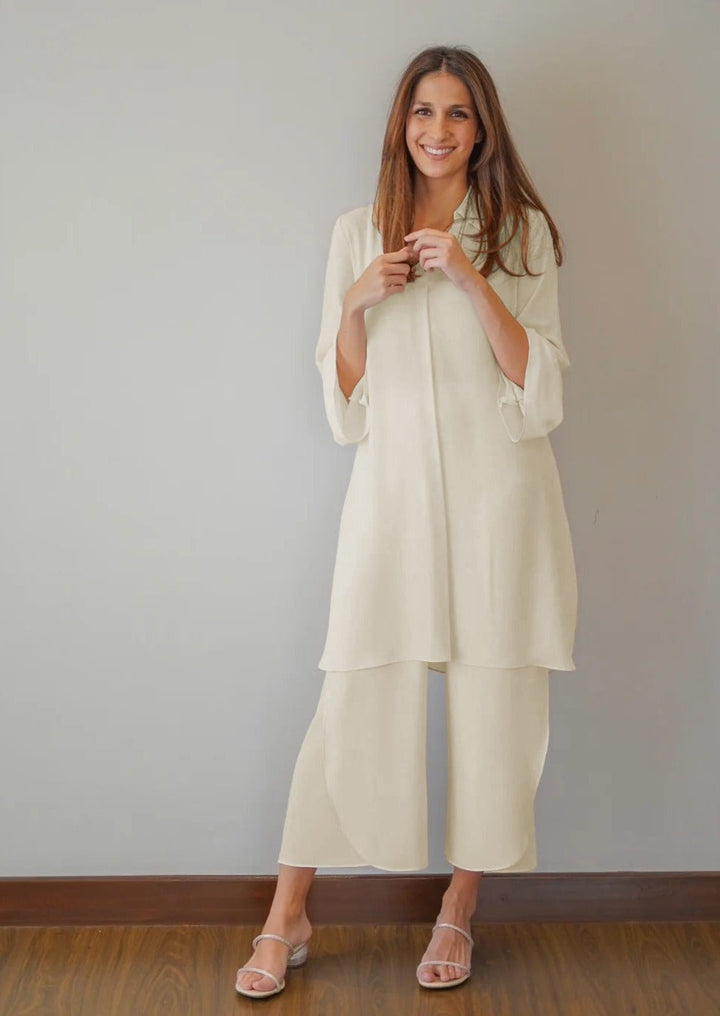 PREMIUM CREAM SHADE KOREAN BSY : CO-ORD SET