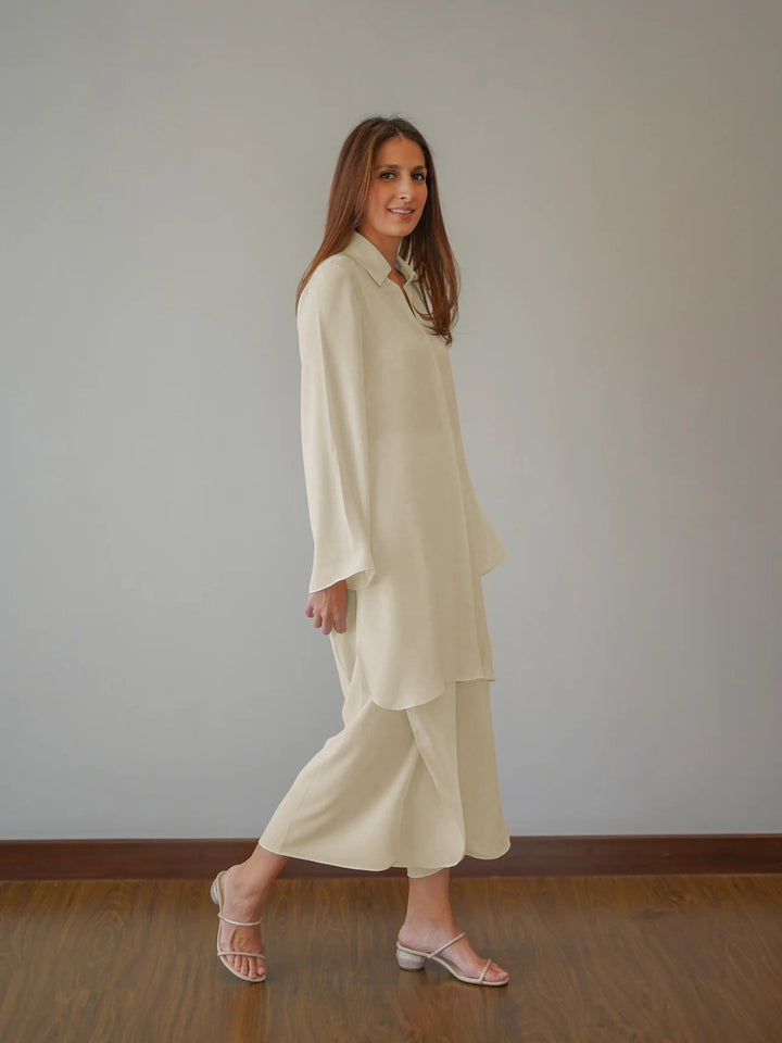 PREMIUM CREAM SHADE KOREAN BSY : CO-ORD SET