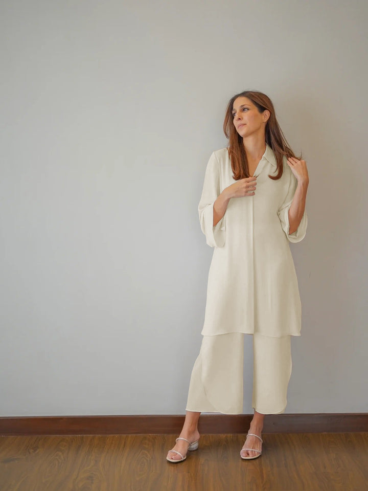 PREMIUM CREAM SHADE KOREAN BSY : CO-ORD SET