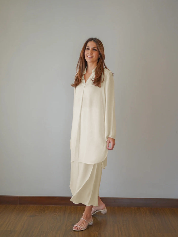 PREMIUM CREAM SHADE KOREAN BSY : CO-ORD SET