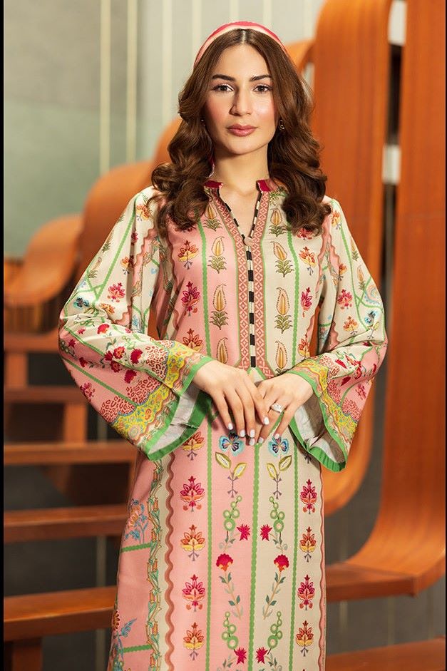 Pastel Bloom Korean Silk Kurta Set