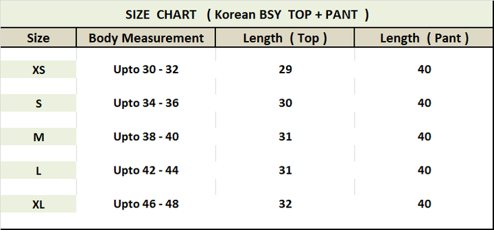 WOMEN'S KOREAN BSY CO-ORD SET