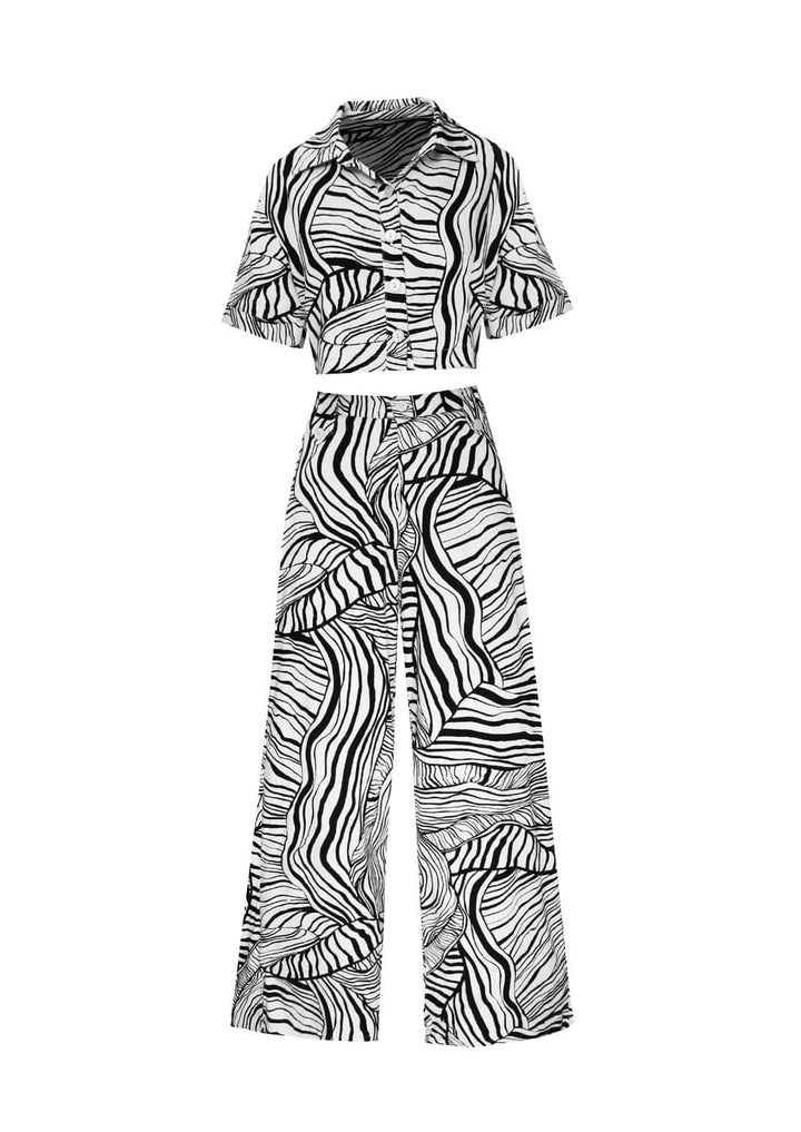 INLAND WAVE SUPPLY CO-ORD SET : ABSTRACT ELEGANCE