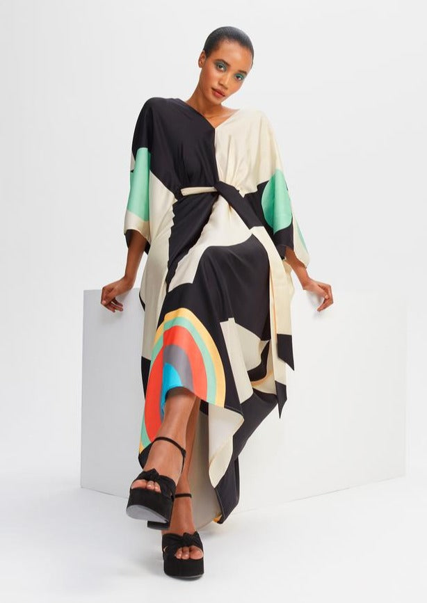 GODDESS SATIN SILK KAFTAN