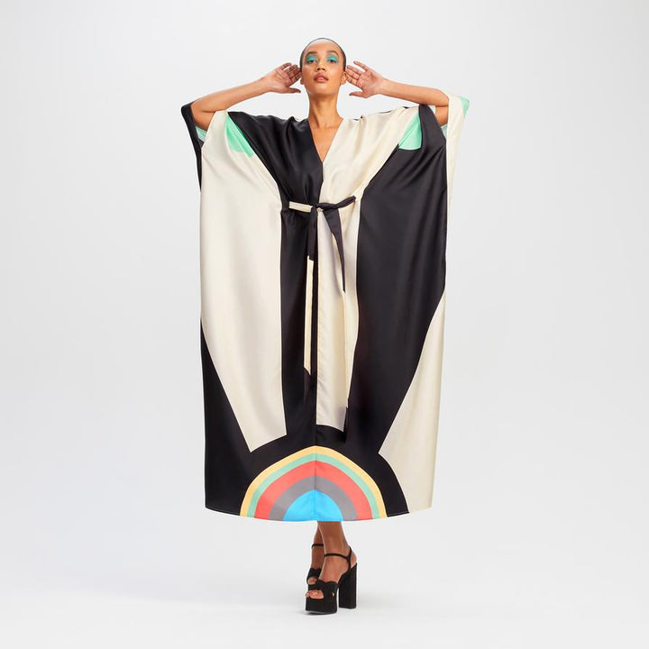 GODDESS SATIN SILK KAFTAN