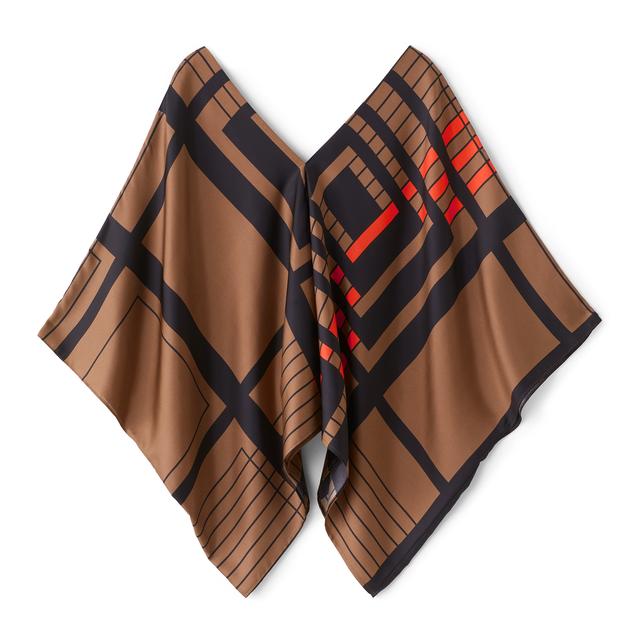 COCOA MAZE CO-ORD SET: BROWN BLISS WITH GEOMETRIC GRACE